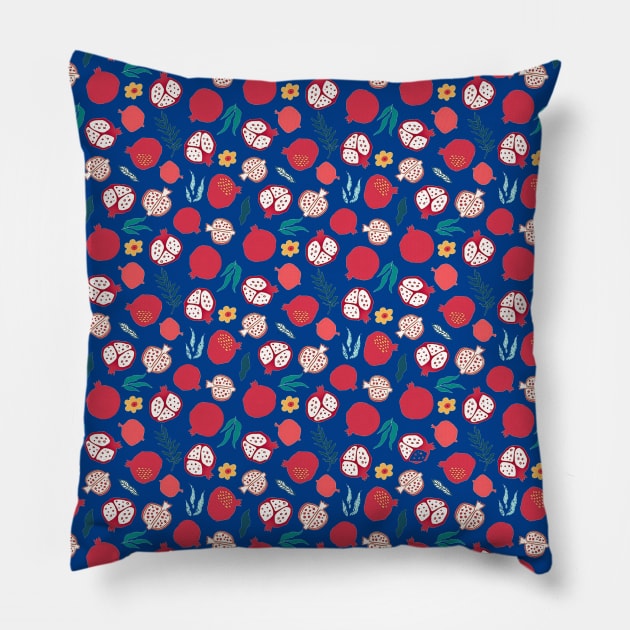 Pomegranate Pillow by doniainart