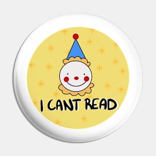 I can’t read clown Pin