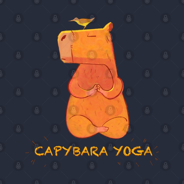 Capybara yoga by shikita_a