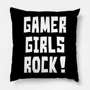 Gamer Girls Rock! Pillow