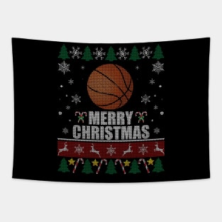 Basketball Ball Christmas Tapestry