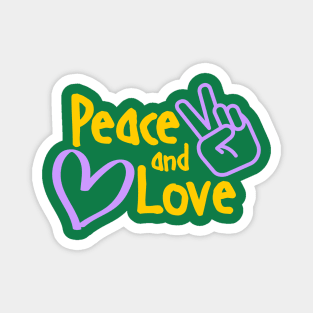 Peace and Love Magnet