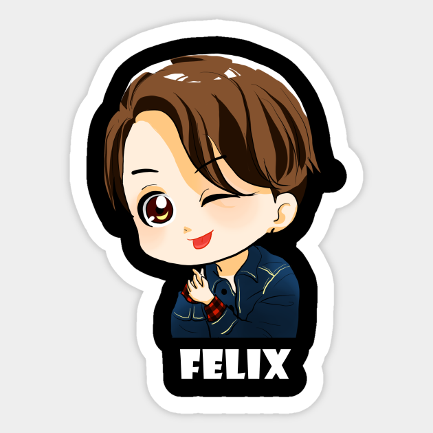 stray kids felix chibi stray kids kpop naklejka