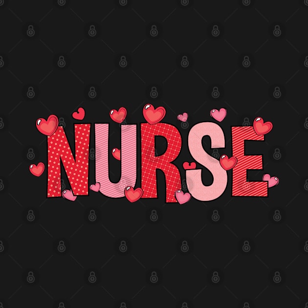 Nurse Hearts Valentines Shirt, Valentine Nurse Shirt, Nurse Valentine Shirt, Nurse Shirt, Nurse Gift, RN Shirt, Nursing School Shirt by Daimon