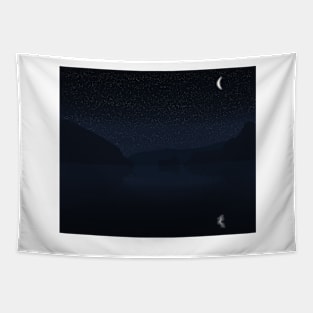 Night Lake Tapestry