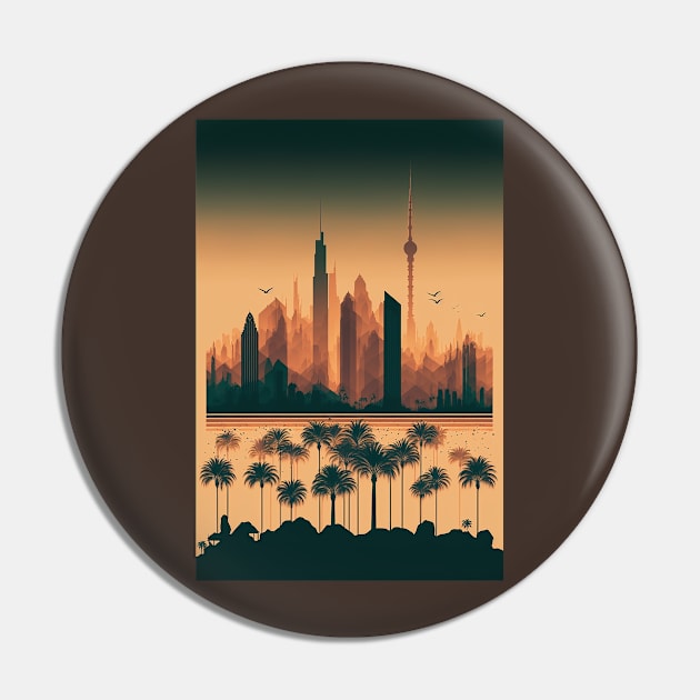 Dubai Oasis Pin by Abili-Tees