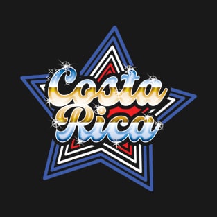 Costa Rica 80's Style design T-Shirt