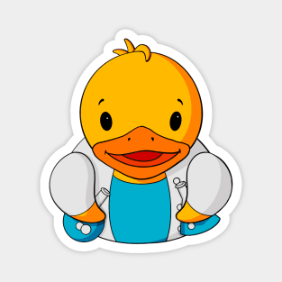 Scientist Rubber Duck Magnet