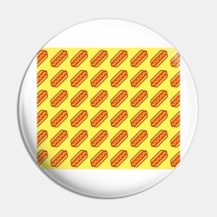 Hot Dog Pattern Pin