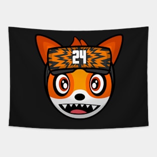 Happy Gamer Fox PWNZR Tapestry