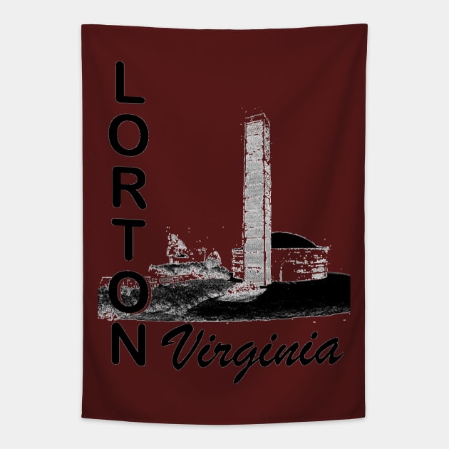 Lorton - Beehive Brick Kiln - Black Tapestry by Swift Art