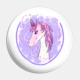 Girly Unicorn Pin