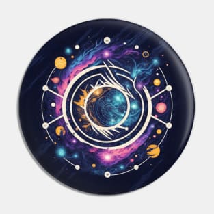 Space Storm Pin