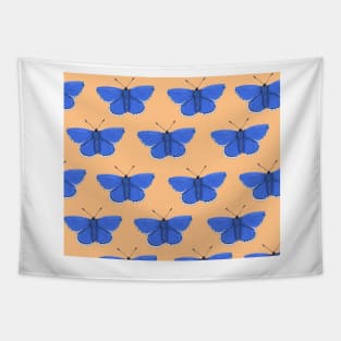 Amazing Common Blue Butterfly Tapestry