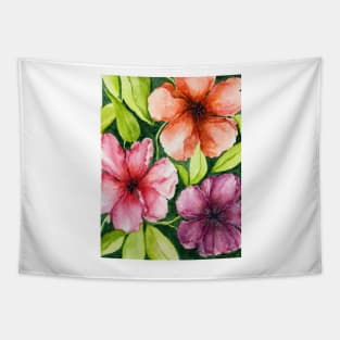 Three Flowers Tapestry