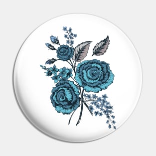 Old Roses Pin