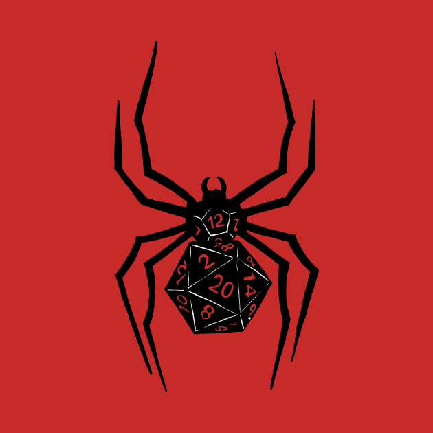 Black Widow Dice Body spider by Joseph Baker