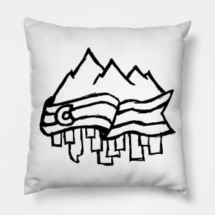 Vintage Denver Colorado Design Pillow