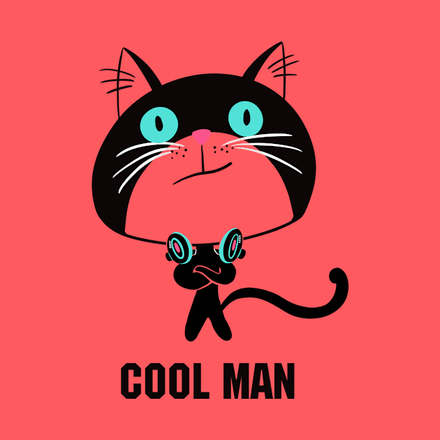 Cat "Cool man" by AlinaArt