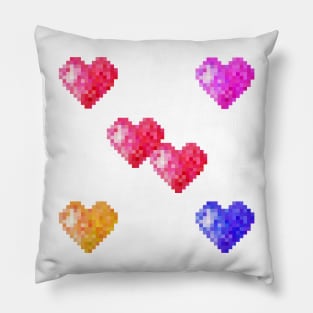 Color love hearts pattern Pillow