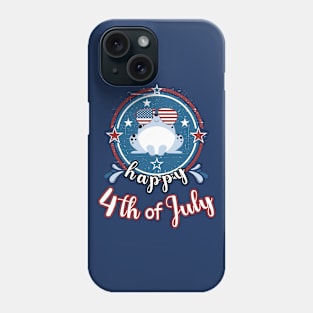 Retro Happy 4Th of July Cute Patriot Frog Phone Case