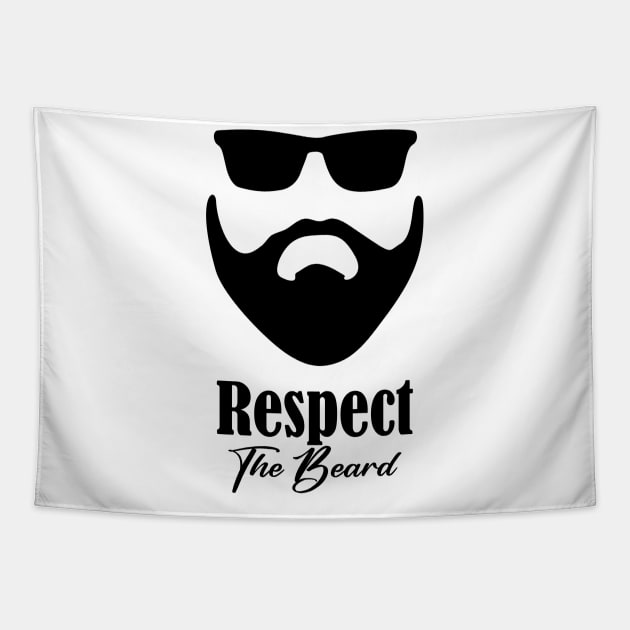 Respect The Beard Tapestry by Horisondesignz