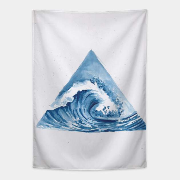 Waves Tapestry by Artbynikitachawda