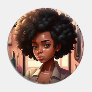 Strength Dignity and proud  Black Woman Afro pride Pin