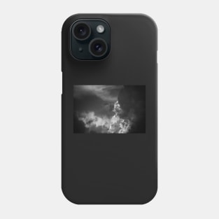 Clouds 6 In Black and White Phone Case