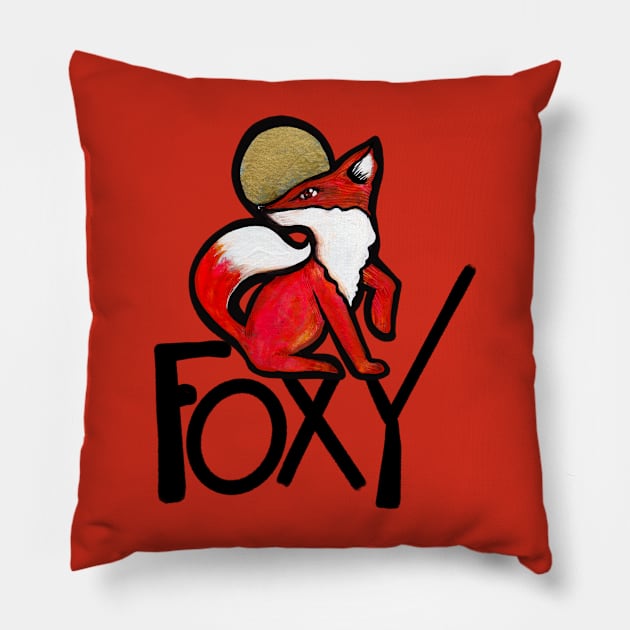 Foxy Pillow by bubbsnugg