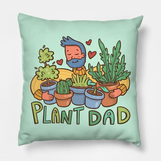 Plant Dad Pillow by Alexandra Franzese