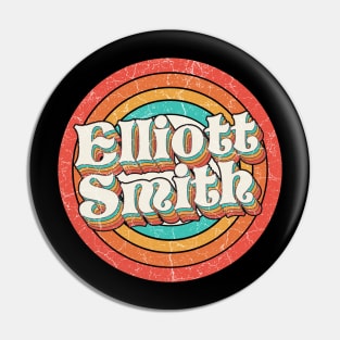 Elliott Proud Name - Vintage Grunge Style Pin