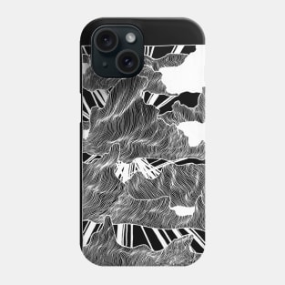 Clouds - chalkboard, hand drawn, pattern Phone Case