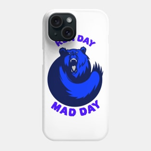 Funny running bear design Run Day Mad Day Phone Case