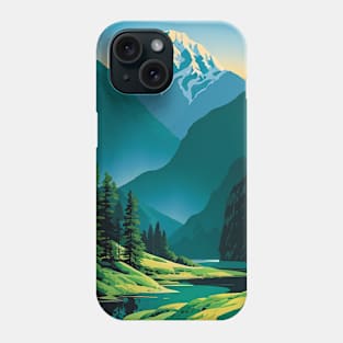 River in Summer in the Mountains Phone Case