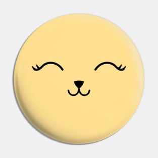 Cute Cat Smiling Face Pin