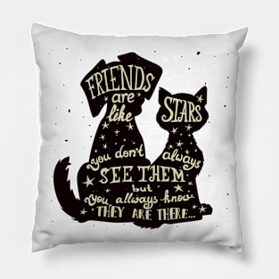 friends are like stars Pillow