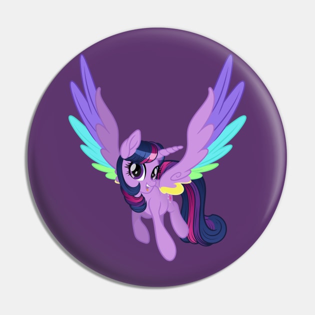 My Little Pony Rainbow Wings Twilight Sparkle Pin by SketchedCrow