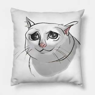 Sad Cat Meme Pillow