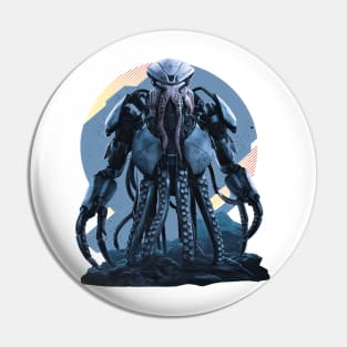 Hybrid Jaeger: Shark-Octopus Concept Pin