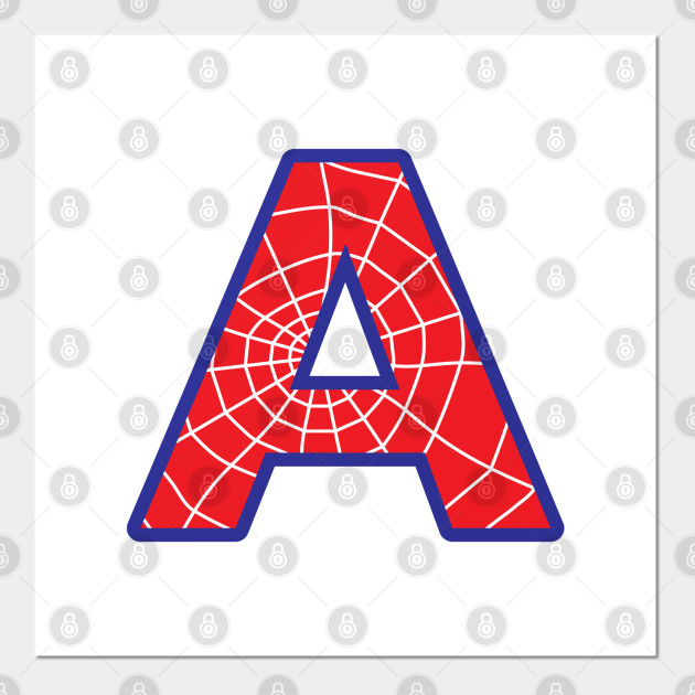 spiderman letter a letter posters and art prints teepublic