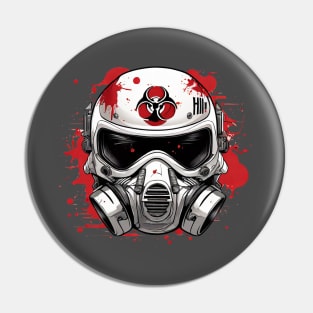 Biohazard Mask helmet Pin