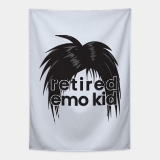 Emo Kid Illustrated Tapestry