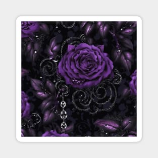 Purple Roses Magnet