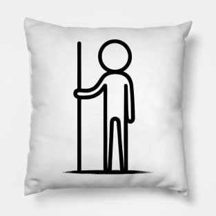 Stickman Leader Pillow