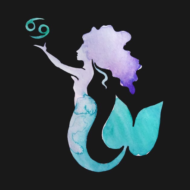 MoonChild Cancer Mermaid by bubbsnugg