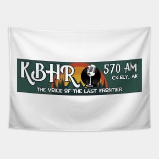 KBHR Green Bumper Sticker Tapestry