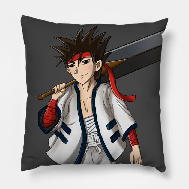 Senosuke Samurai X Pillow by oim_nw