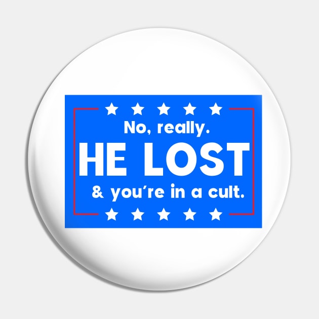 No really. He lost & you're in a cult Pin by Sunoria