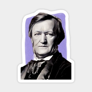 German Composer Richard Wagner illustration Magnet